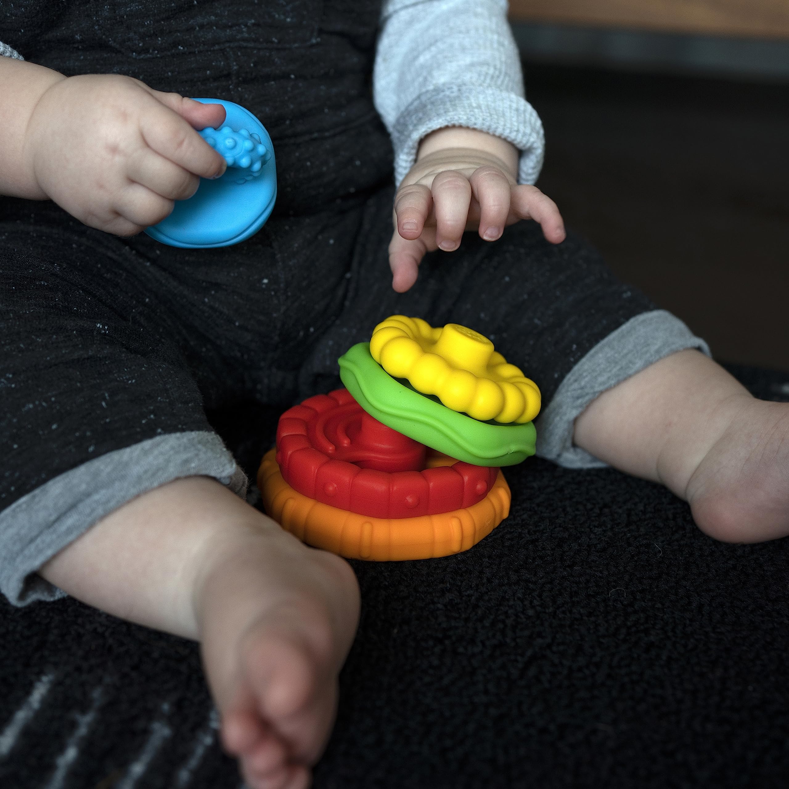 Baby Einstein, Teether-pillar Rattle and Chill Teething Aid Toy, Soothing relief, Multisensory Stimulation, Massages Sore Gums, Easy to Hold, Water filled, Ages 3 months +