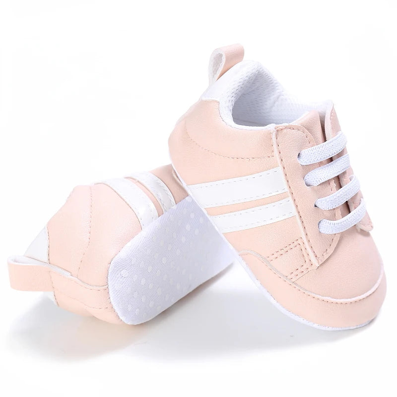 Fashion Baby Shoes Children White Sports Shoes For Girls Soft Flats Baby Toddler First Walkers Kids Sneakers Casual Infant Shoes