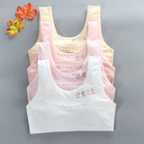 8-18years Teen Girls Training Bras Puberty Wireless Elastic Bra Cotton Sport Tank Tops Underwear KF026 Dropshipping