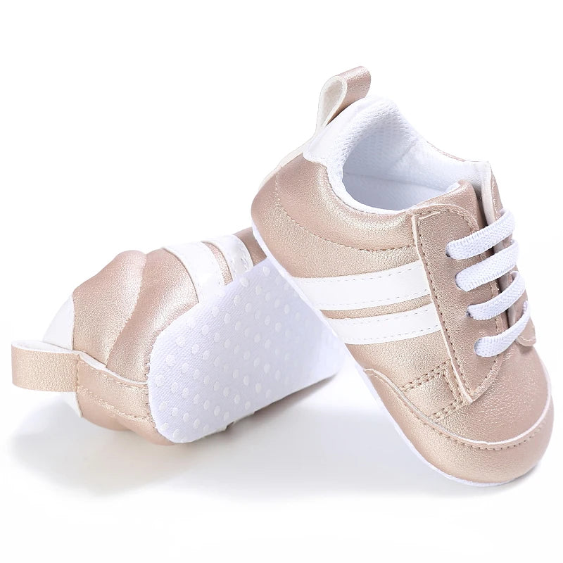 Fashion Baby Shoes Children White Sports Shoes For Girls Soft Flats Baby Toddler First Walkers Kids Sneakers Casual Infant Shoes