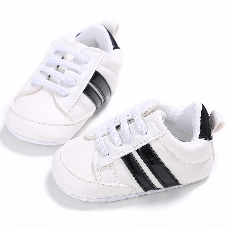 Fashion Baby Shoes Children White Sports Shoes For Girls Soft Flats Baby Toddler First Walkers Kids Sneakers Casual Infant Shoes