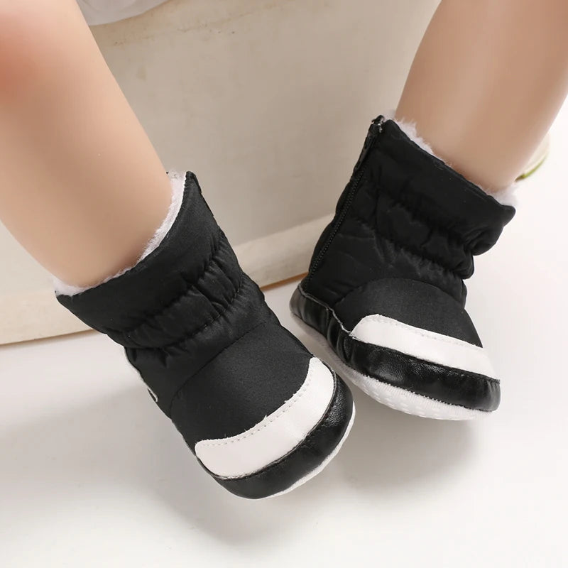 0-18M Lovely Warm Design Baby Girl Boy Toddler First Walkers Baby Shoes Soft Slippers Cute Shoes Winter Non-Slip Baby Warm Shoes