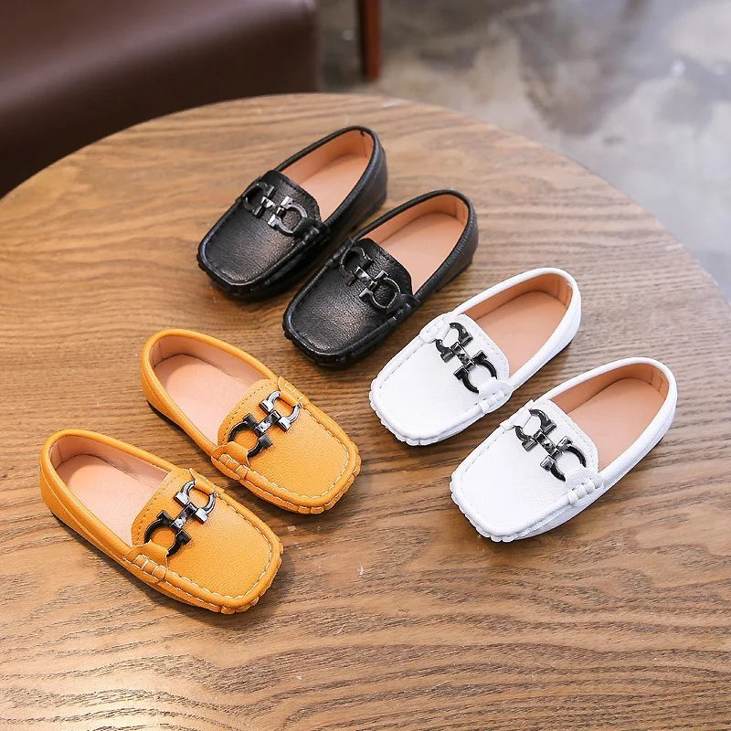 2024 New Girls Sandals Rivets Single Shoes Kids Leather Shoes children nude sandal toddler Girls Princess Flat Dance Shoes - Idrilay 