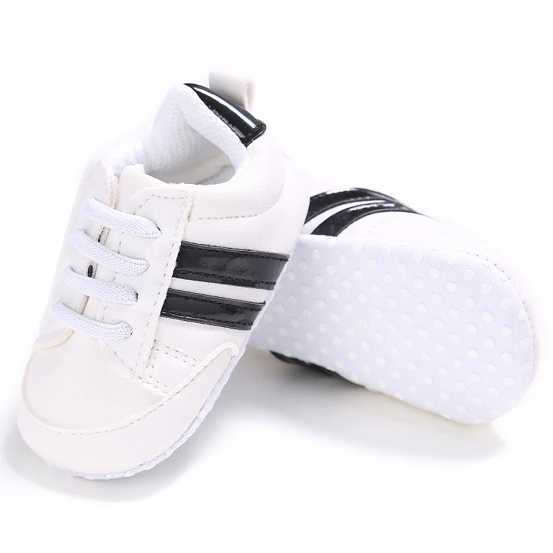 Fashion Baby Shoes Children White Sports Shoes For Girls Soft Flats Baby Toddler First Walkers Kids Sneakers Casual Infant Shoes