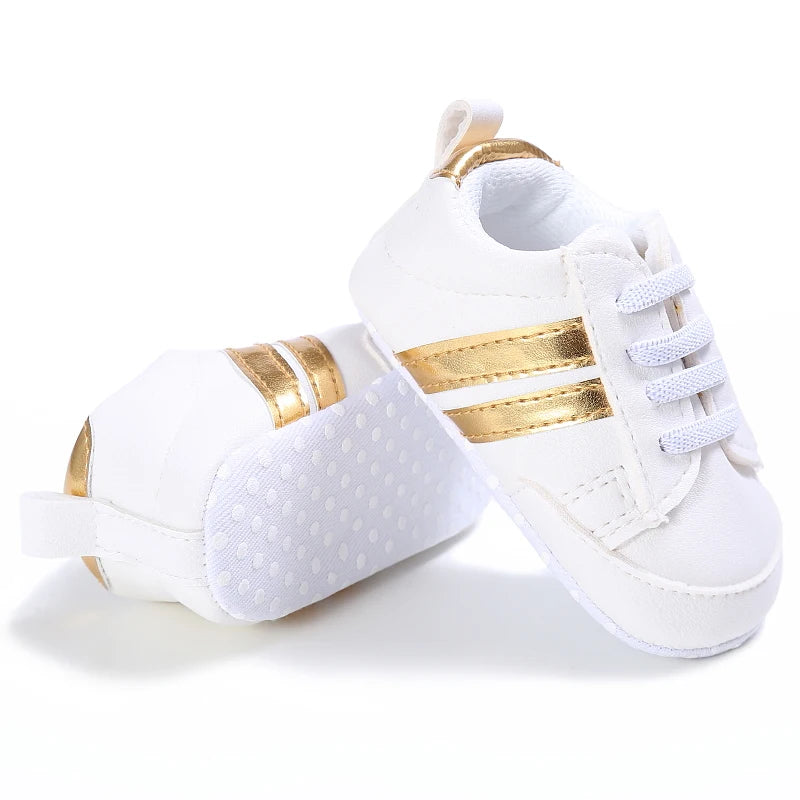 Fashion Baby Shoes Children White Sports Shoes For Girls Soft Flats Baby Toddler First Walkers Kids Sneakers Casual Infant Shoes