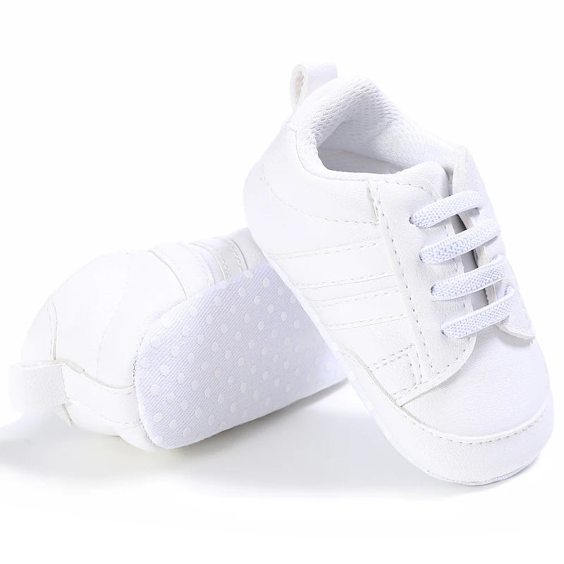 Fashion Baby Shoes Children White Sports Shoes For Girls Soft Flats Baby Toddler First Walkers Kids Sneakers Casual Infant Shoes