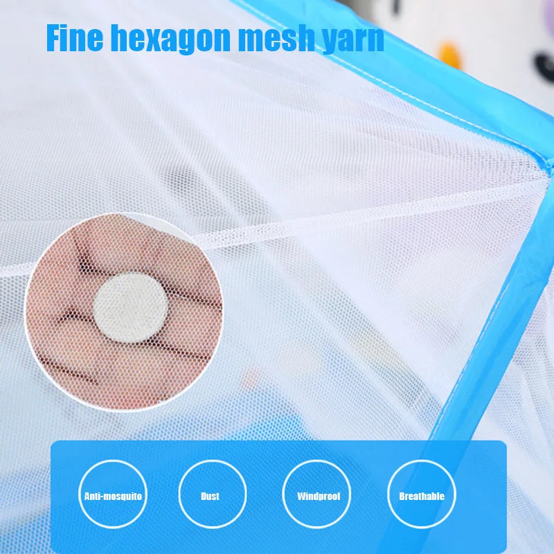 2024 Children Baby Mosquito Net for Bed Portable Foldable Newborn Travel Tent Free Installation Portable Baby Crib for Home