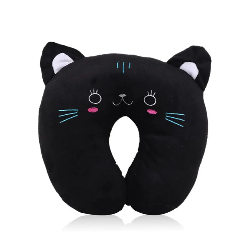 9 Colors Soft U-Shaped Plush Sleep Neck Protection Pillow Office Cushion Cute Lovely Travel Pillows For Children/Adults