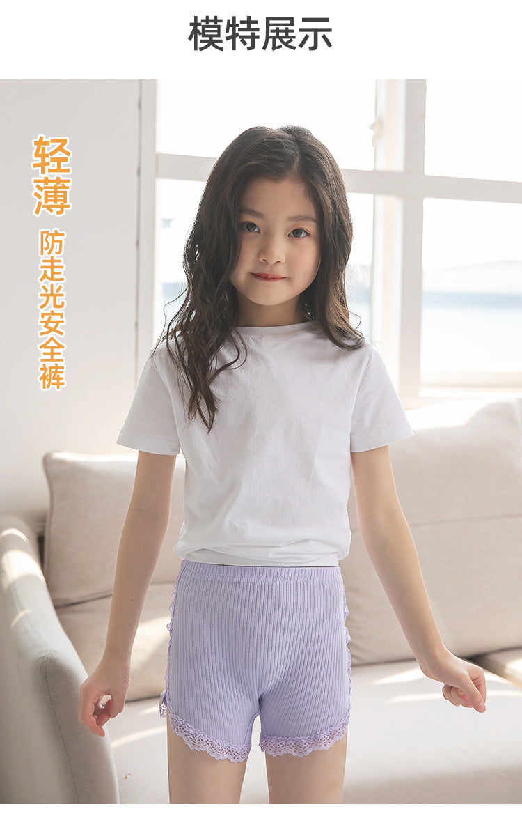 3Pcs Cotton Girls Shorts Safety Pants Top Quality Kids Pants Underwear Children Summer Cute Bow Short Underpants for 1-12 Years
