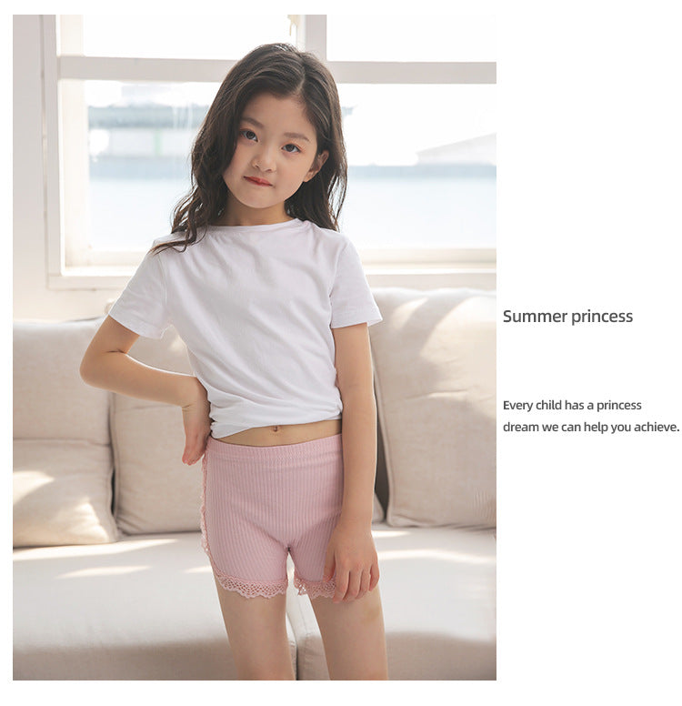 3Pcs Cotton Girls Shorts Safety Pants Top Quality Kids Pants Underwear Children Summer Cute Bow Short Underpants for 1-12 Years