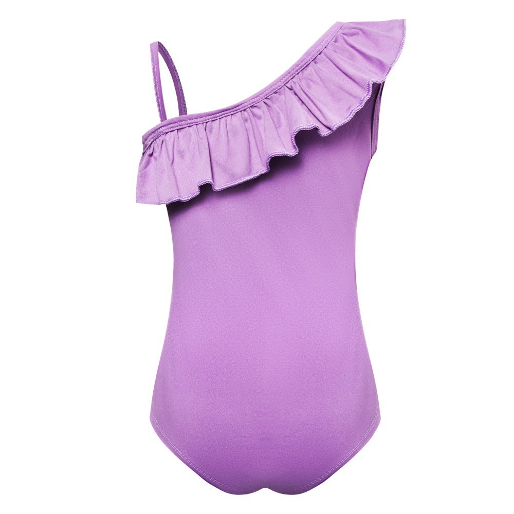 Swimsuit for Girls Summer Vacation Outfits Kids Game copybara Sling Ruffles Bikini Set Children Carooon Print Swimwear
