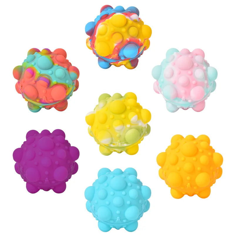 15 Exclusive Styles Pops 3D Fidget Toys Ball New Anti Stress Kawaii Figet Kids Toys 3D Fidget Toys Stress Ball Kids Toys