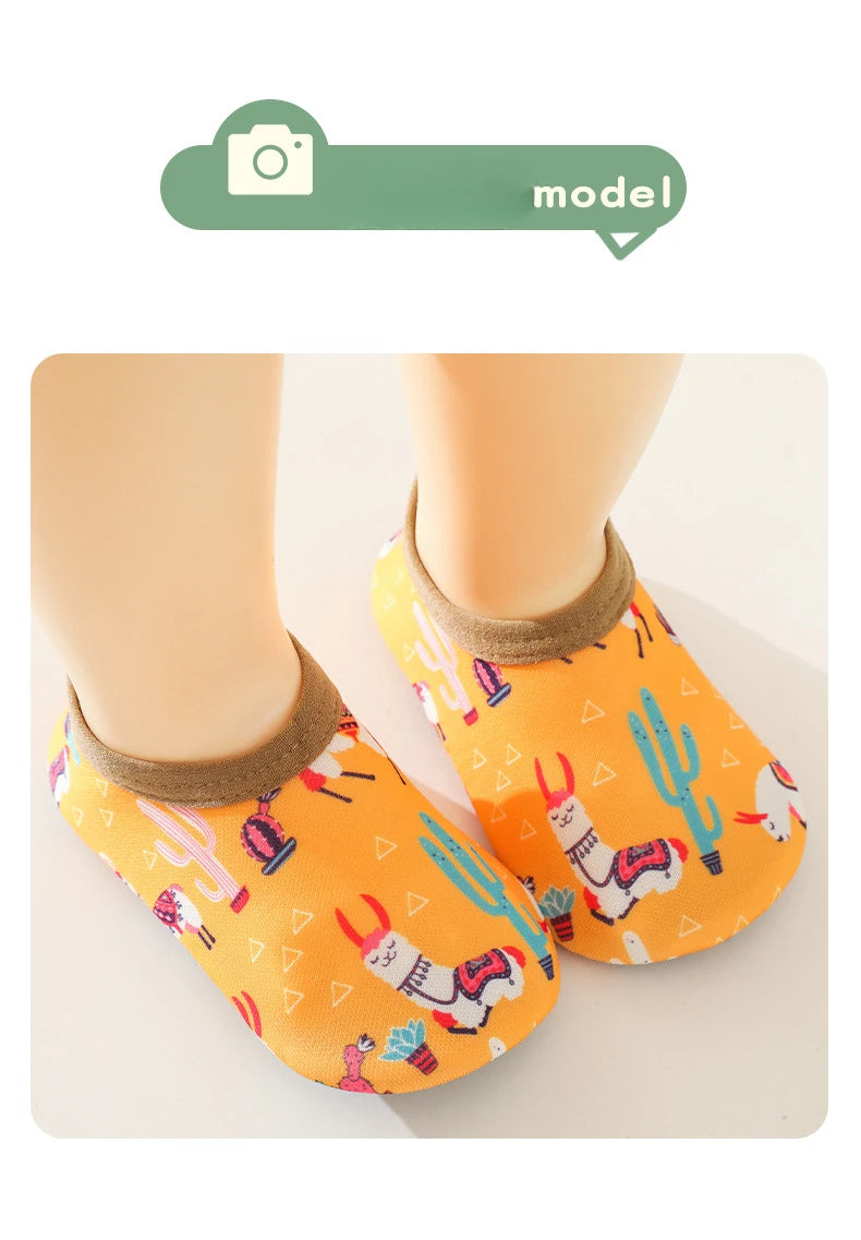 New Spring/summer Korean Fashion Cute Cartoon Multicolor Baby Boat Socks Soft Non-slip Glue 0-2 Years Old Toddler Shoes