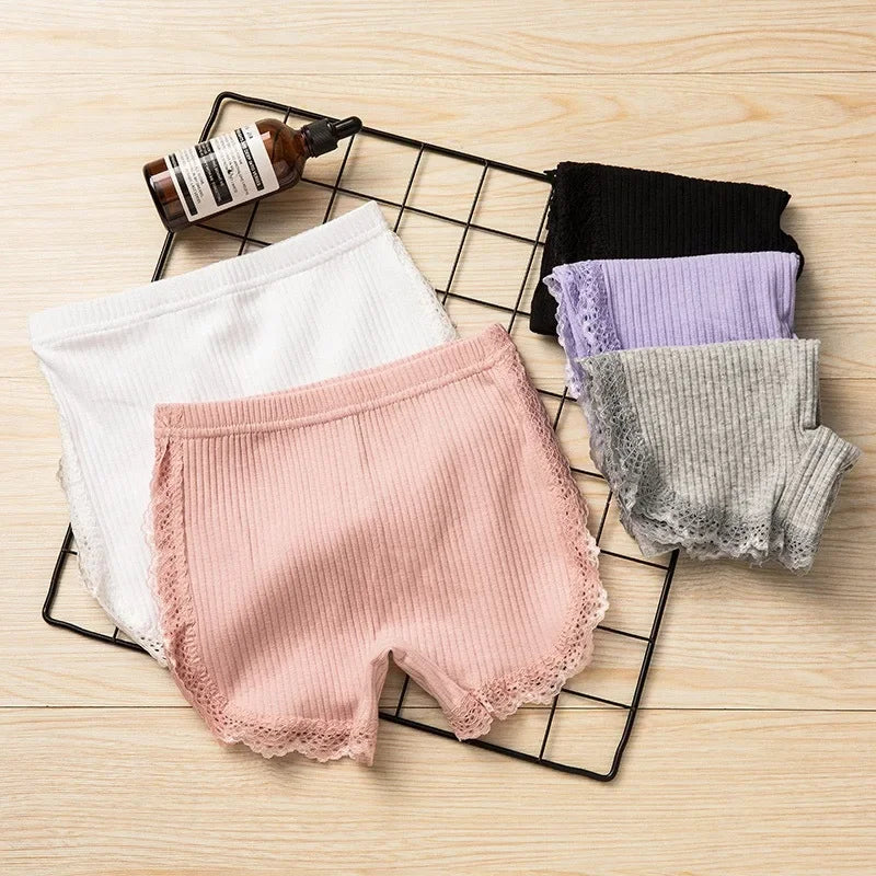 3Pcs Cotton Girls Shorts Safety Pants Top Quality Kids Pants Underwear Children Summer Cute Bow Short Underpants for 1-12 Years