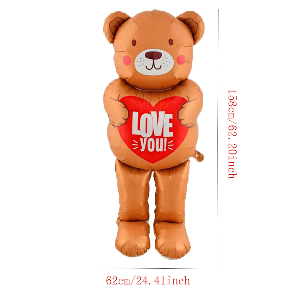 10pcs 18inch Valentine Spanish Love Heart Foil Balloons Te Amo Helium Balloon Wedding Valentine's Day Decorations Gifts - Idrilay 