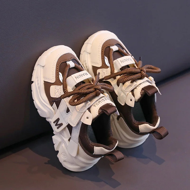 2024 Kids Sports Shoes Children Non-slip Lightweight Sneaker Children's Fourseason Breathable Boys Casual Walking Shoes
