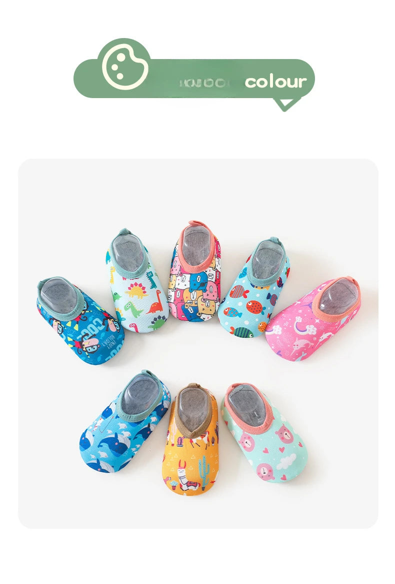 New Spring/summer Korean Fashion Cute Cartoon Multicolor Baby Boat Socks Soft Non-slip Glue 0-2 Years Old Toddler Shoes