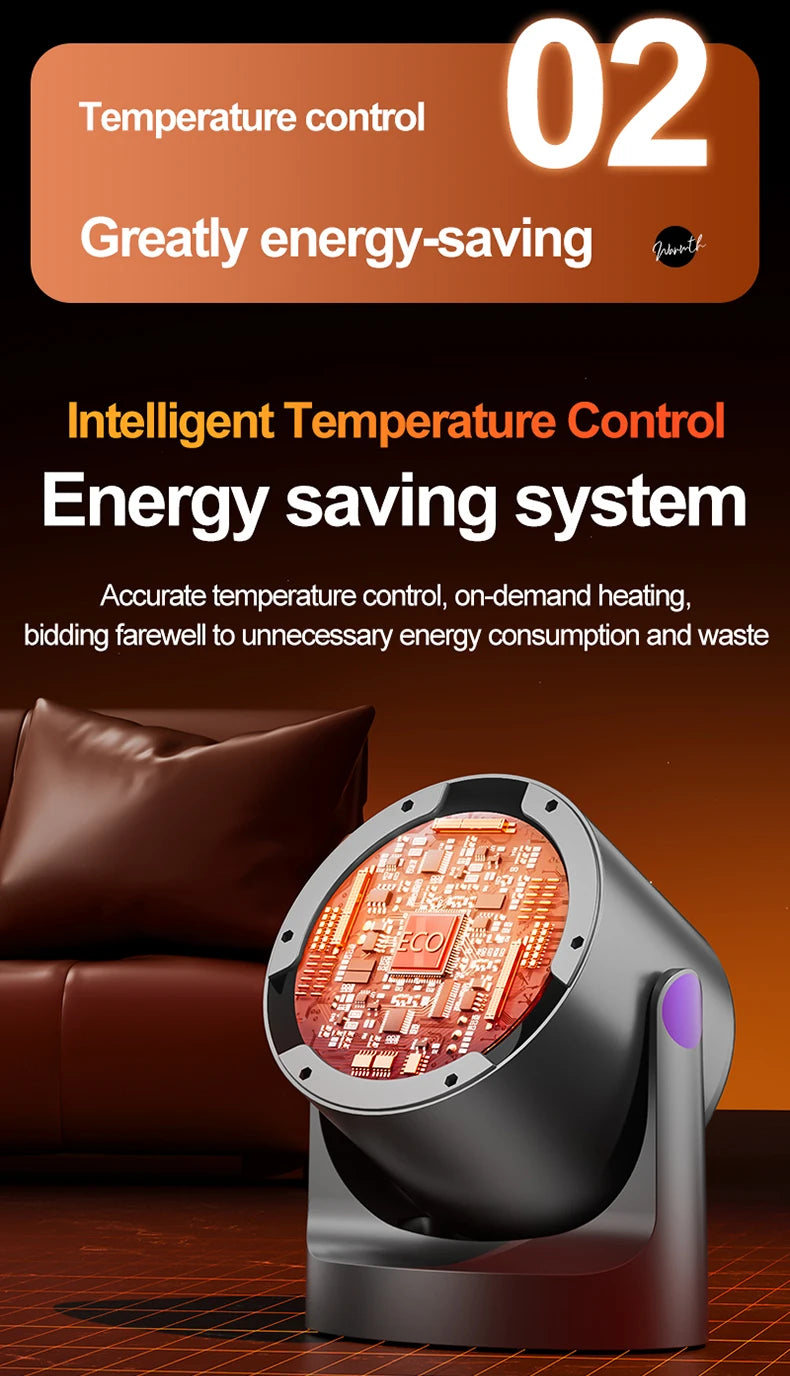 Desktop Heater Dormitory Mini Quick Heating Silent Energy Efficient Household Hot Air Blower Appliances Room Warmer For Office ﻿ - Idrilay 