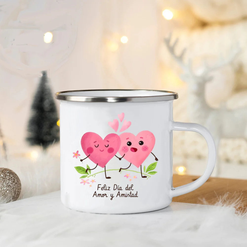 You Are My Favorite Person Print Valentines Coffee Mug Valentine Enamel Mugs Party Wine Juice Beverage Cup Valentine's Day Gift - Idrilay 