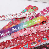 12Pcs Sweet Heart Love Slap Bracelets Valentine's Day Wristbands for Wedding Birthday Party Favors Valentine Anniversary Gift - Idrilay 