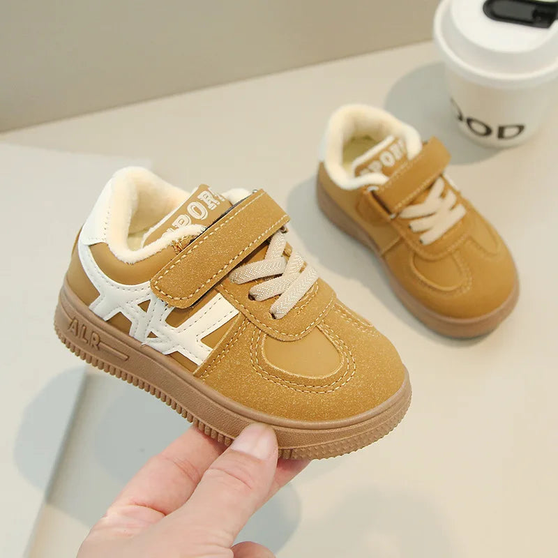 Children's Casual Cotton Shoes 2025 Autumn Winter New Boys Girls Retro Sports Shoes Kids Toddler Non-Slip Comfortable Sneakers - Idrilay 
