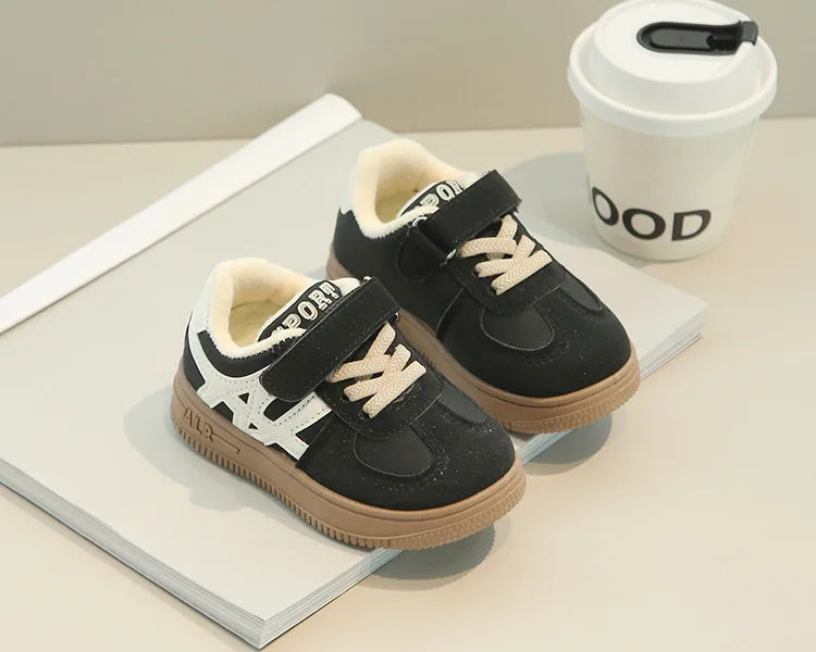 Children's Casual Cotton Shoes 2025 Autumn Winter New Boys Girls Retro Sports Shoes Kids Toddler Non-Slip Comfortable Sneakers - Idrilay 