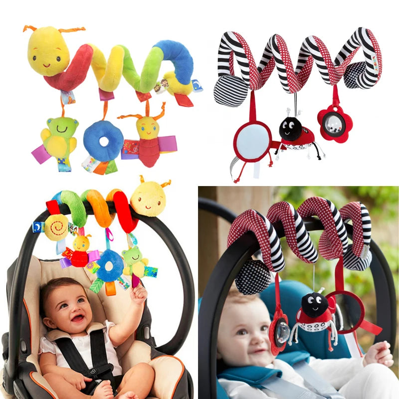 Baby Caterpillar Bed Around The Car Around Puzzle Baby Toys Frog Beetle Doll Baby Soothing Toys Pram Cot