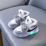 Boys Glowing Light Toddler Sneakers Children's Luminous Shoes Little Girls Board Sneakers Girls Shining Light Mesh Casual Shoes