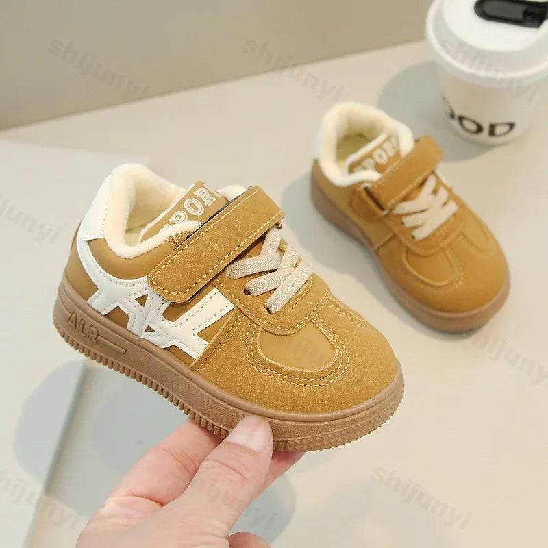 Children's Casual Cotton Shoes 2025 Autumn Winter New Boys Girls Retro Sports Shoes Kids Toddler Non-Slip Comfortable Sneakers - Idrilay 