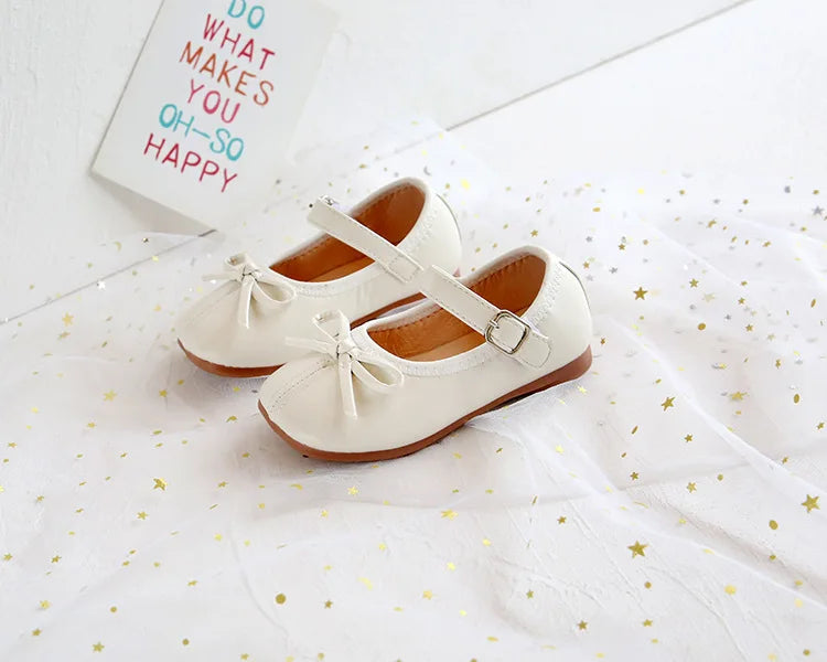 Fashion Mary Janes Shoes For Baby Butterfly Girls Flats Soft Singe Shoes For Kids Girls PU Leather Shoes - Idrilay 