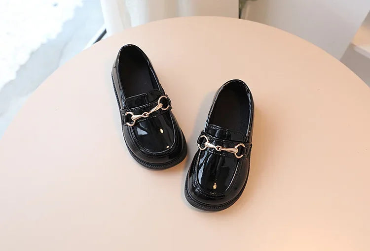 British Style Children Leather Shoes Breathable Slip on Loafers for Kids Boys Student Performance Shoes Toddler Girl Moccasins