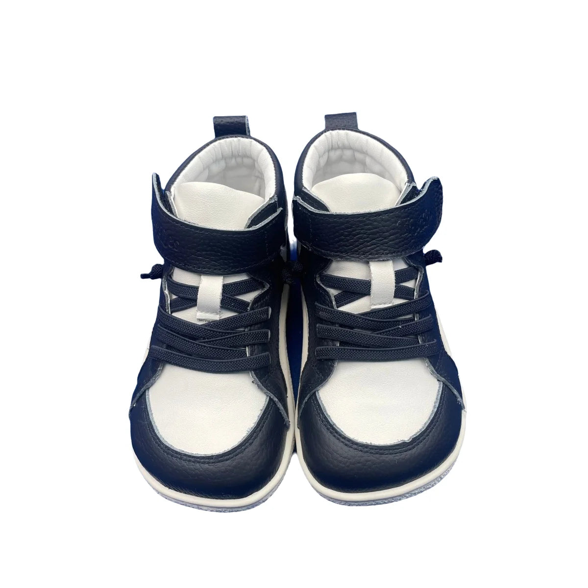 Tipsietoes Spring Autumn Genuine Leather Boots For Girls Boys Kid Barefoot Sneaker Leather Linning Light Weight Elastic Strape