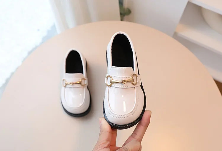 British Style Children Leather Shoes Breathable Slip on Loafers for Kids Boys Student Performance Shoes Toddler Girl Moccasins