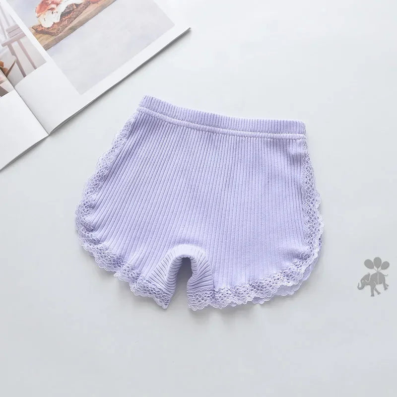 3Pcs Cotton Girls Shorts Safety Pants Top Quality Kids Pants Underwear Children Summer Cute Bow Short Underpants for 1-12 Years