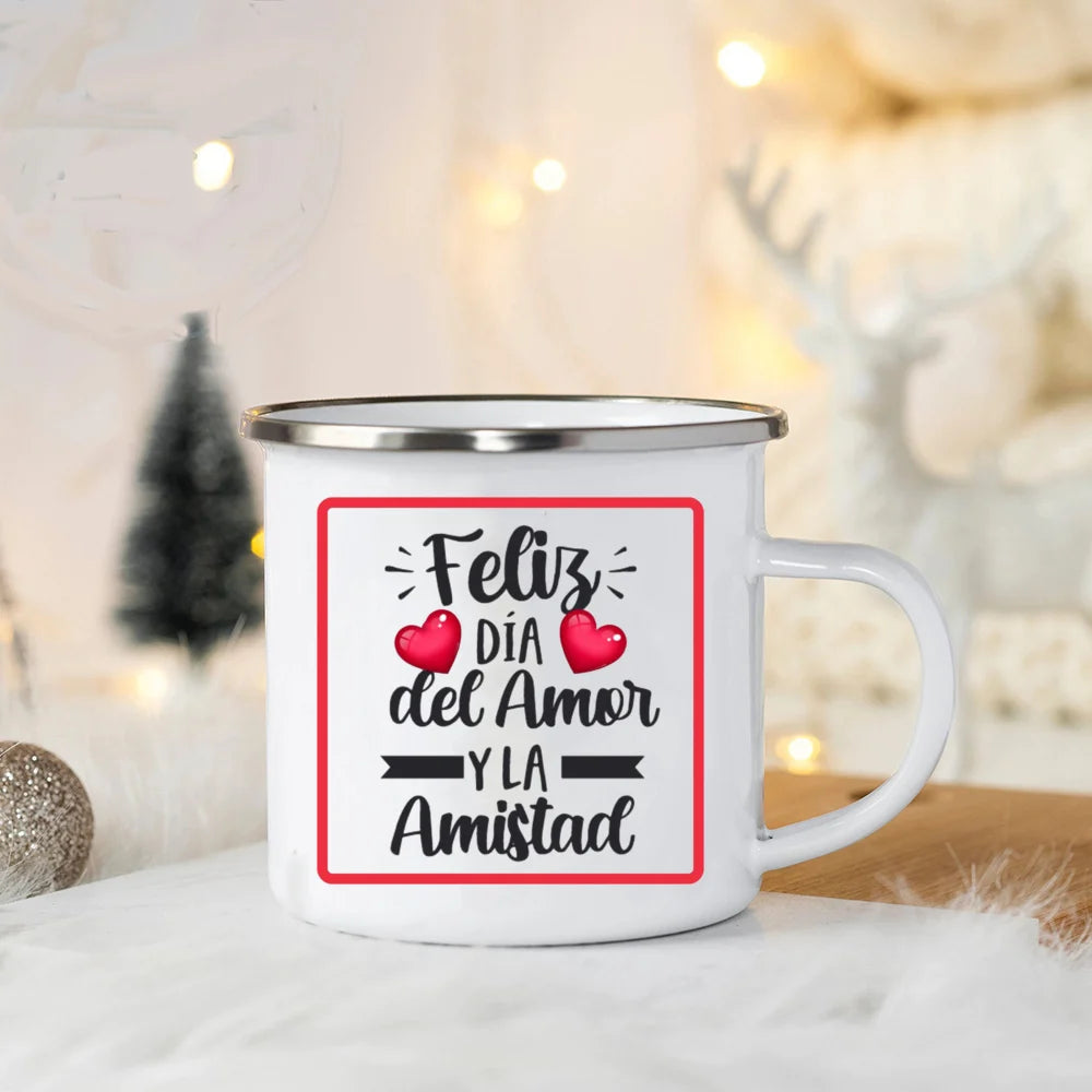 You Are My Favorite Person Print Valentines Coffee Mug Valentine Enamel Mugs Party Wine Juice Beverage Cup Valentine's Day Gift - Idrilay 