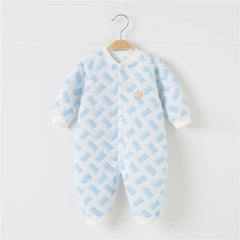 Baby Bodysuit Warm Cotton Outerwear Baby Underwear with Cotton Cladding Creeper Newborn Clothing Spring and Autumn