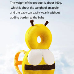 Baby Toddler Head Pillow Baby Learning To Walk Anti-fall Pillow Breathable Head Little Bee Head Protection Anti-fall Hat