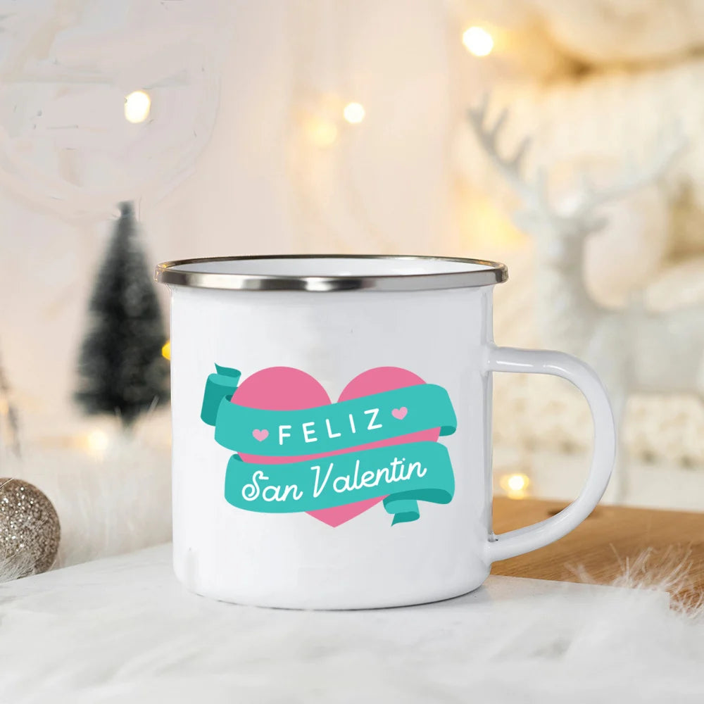 You Are My Favorite Person Print Valentines Coffee Mug Valentine Enamel Mugs Party Wine Juice Beverage Cup Valentine's Day Gift - Idrilay 