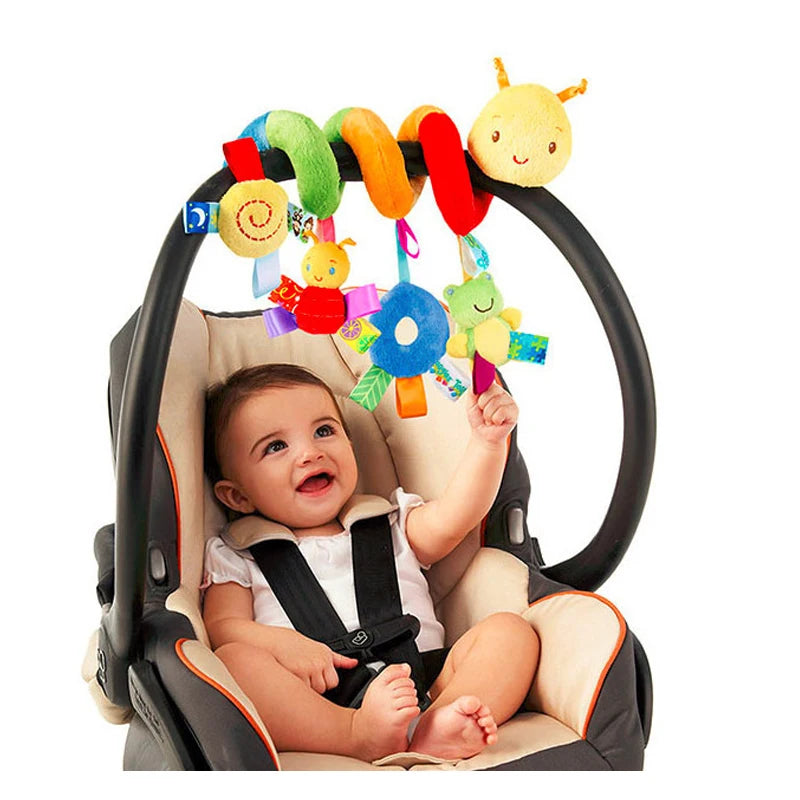 Baby Caterpillar Bed Around The Car Around Puzzle Baby Toys Frog Beetle Doll Baby Soothing Toys Pram Cot