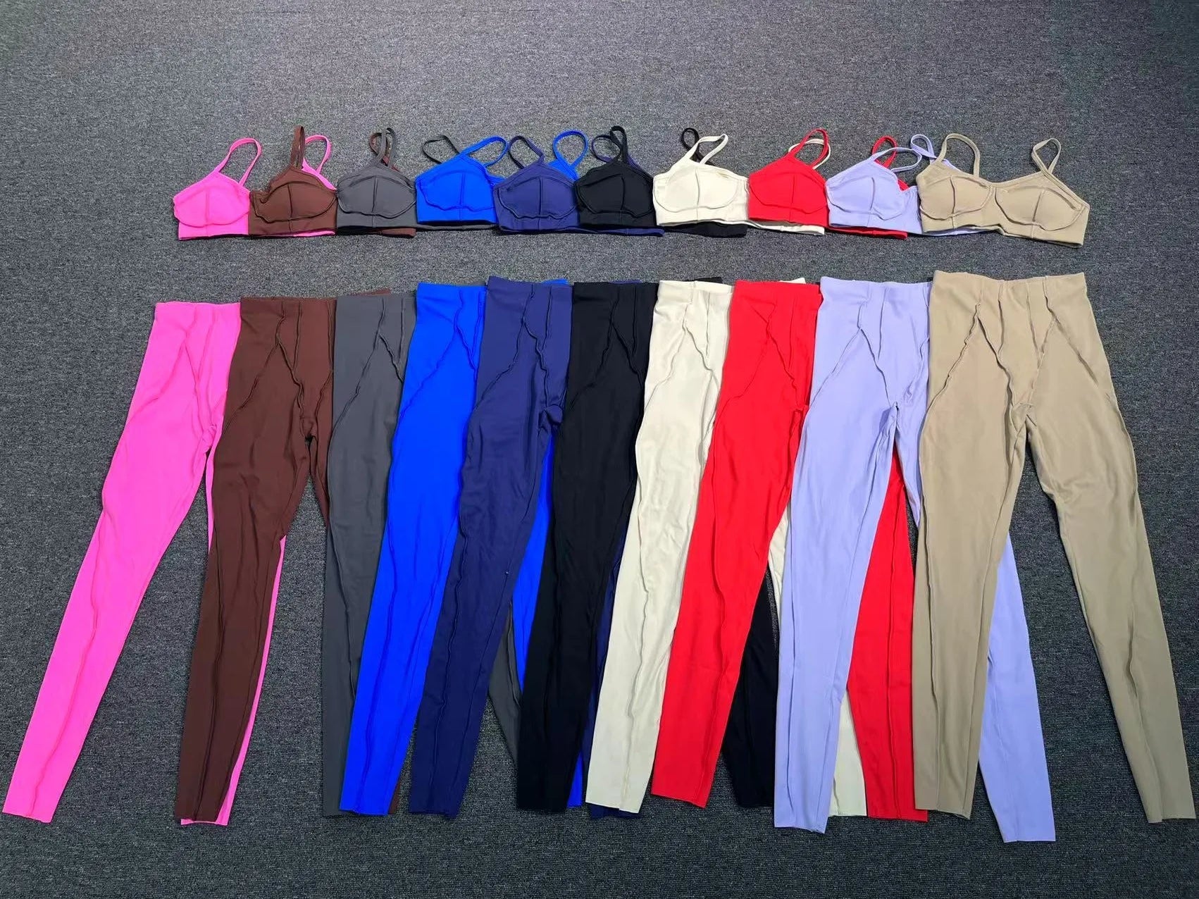 Yoga Sports Fitness Sets High Waist Hip-lifting Trousers Open Back Bra Suit Casual Running Workout Gym Leggings Sexy Sets Women - Idrilay 