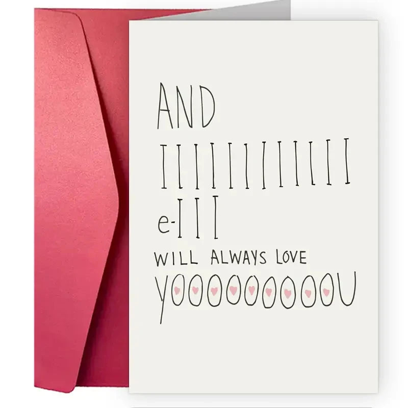 1 pc Valentine's Day Cards For Every Person In Your Life,A Fun And Creative Holiday Greeting Card Sweet Funny Card For Valentine - Idrilay 