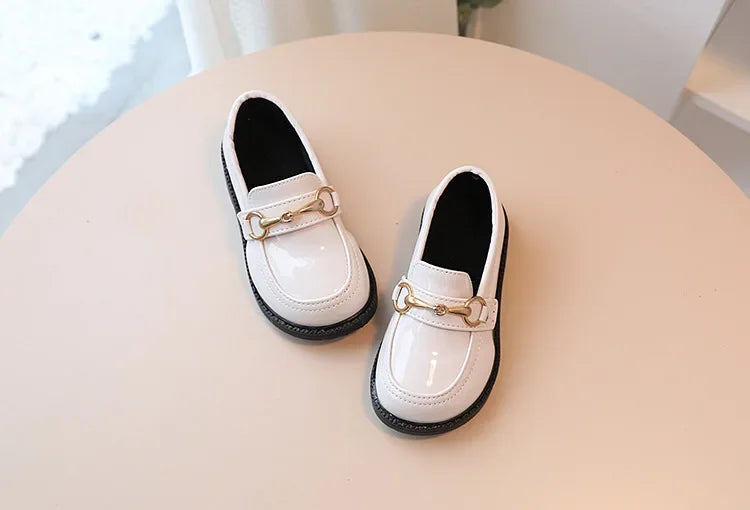 British Style Children Leather Shoes Breathable Slip on Loafers for Kids Boys Student Performance Shoes Toddler Girl Moccasins