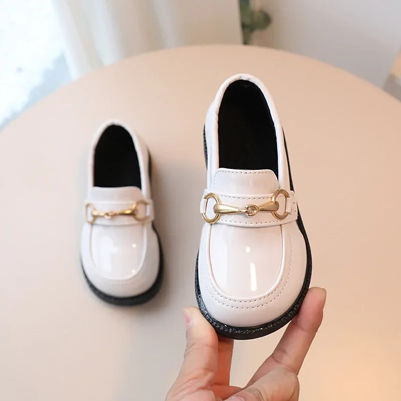 British Style Children Leather Shoes Breathable Slip on Loafers for Kids Boys Student Performance Shoes Toddler Girl Moccasins