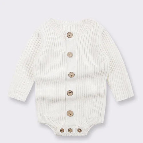 2024 New Autumn Infant Baby Girls Boys Knitted Jumpsuit Toddler Baby Girl Boys Long Sleeved Knitting Romper Children Clothes