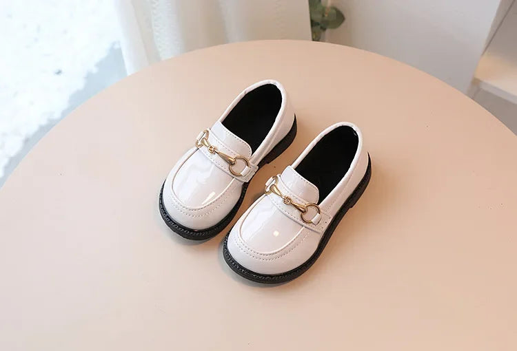 British Style Children Leather Shoes Breathable Slip on Loafers for Kids Boys Student Performance Shoes Toddler Girl Moccasins