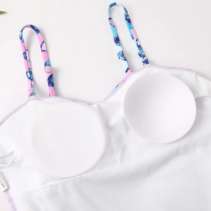 Mother Kids Girls Swimsuit Swimming Clothing Women Beach Bikini Bathing Suit Family Matching Swimwear Mummy Daughter Beachwear