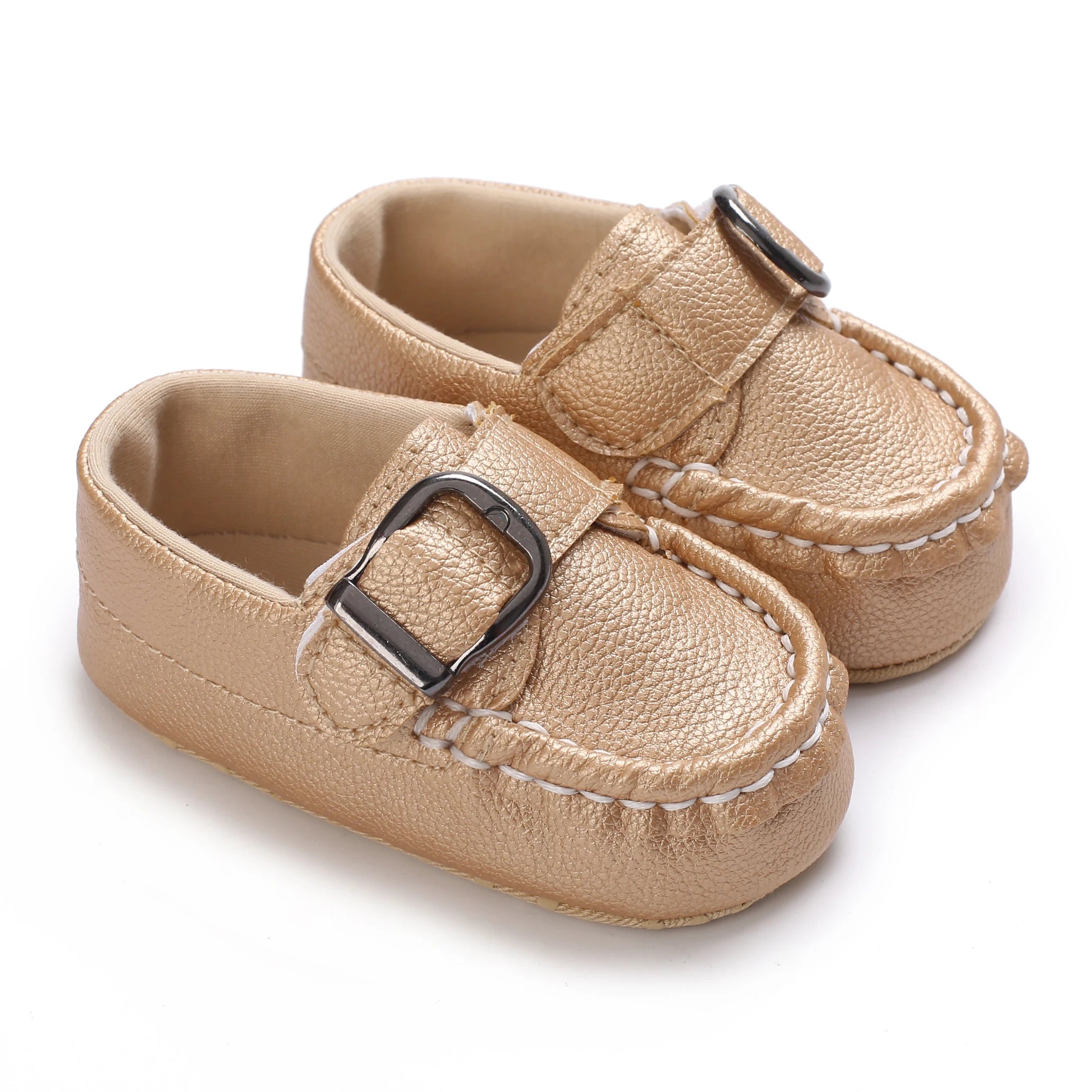 Cute Spring Newborn Golden Baby Shoes Non Slip Cloth Bottom Girl Shoes Elegant Breathable Casual Baby First Walking Shoes 0-18 M