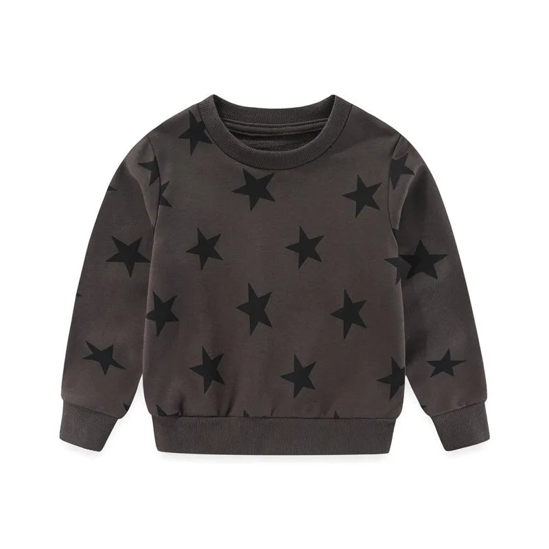 2-7T New Design Cotton Boys Sweatshirts Dinosaurs Fashion Children's Sport Shirts Long Sleeve Kids Autumn Spring Clothes