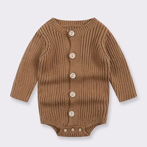 2024 New Autumn Infant Baby Girls Boys Knitted Jumpsuit Toddler Baby Girl Boys Long Sleeved Knitting Romper Children Clothes