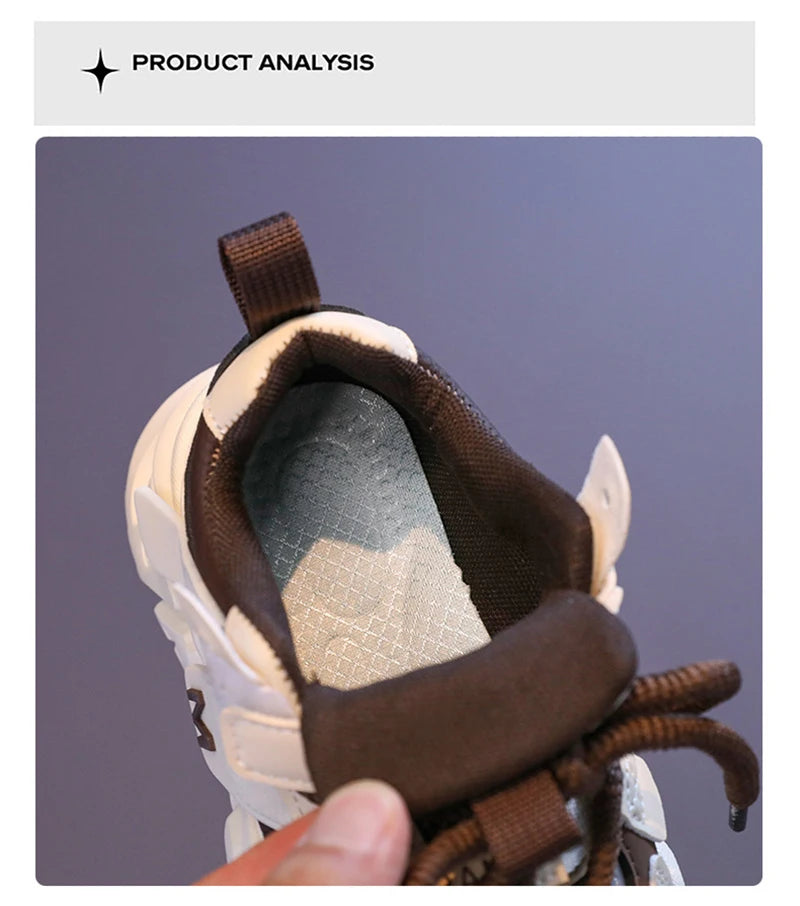 2024 Kids Sports Shoes Children Non-slip Lightweight Sneaker Children's Fourseason Breathable Boys Casual Walking Shoes
